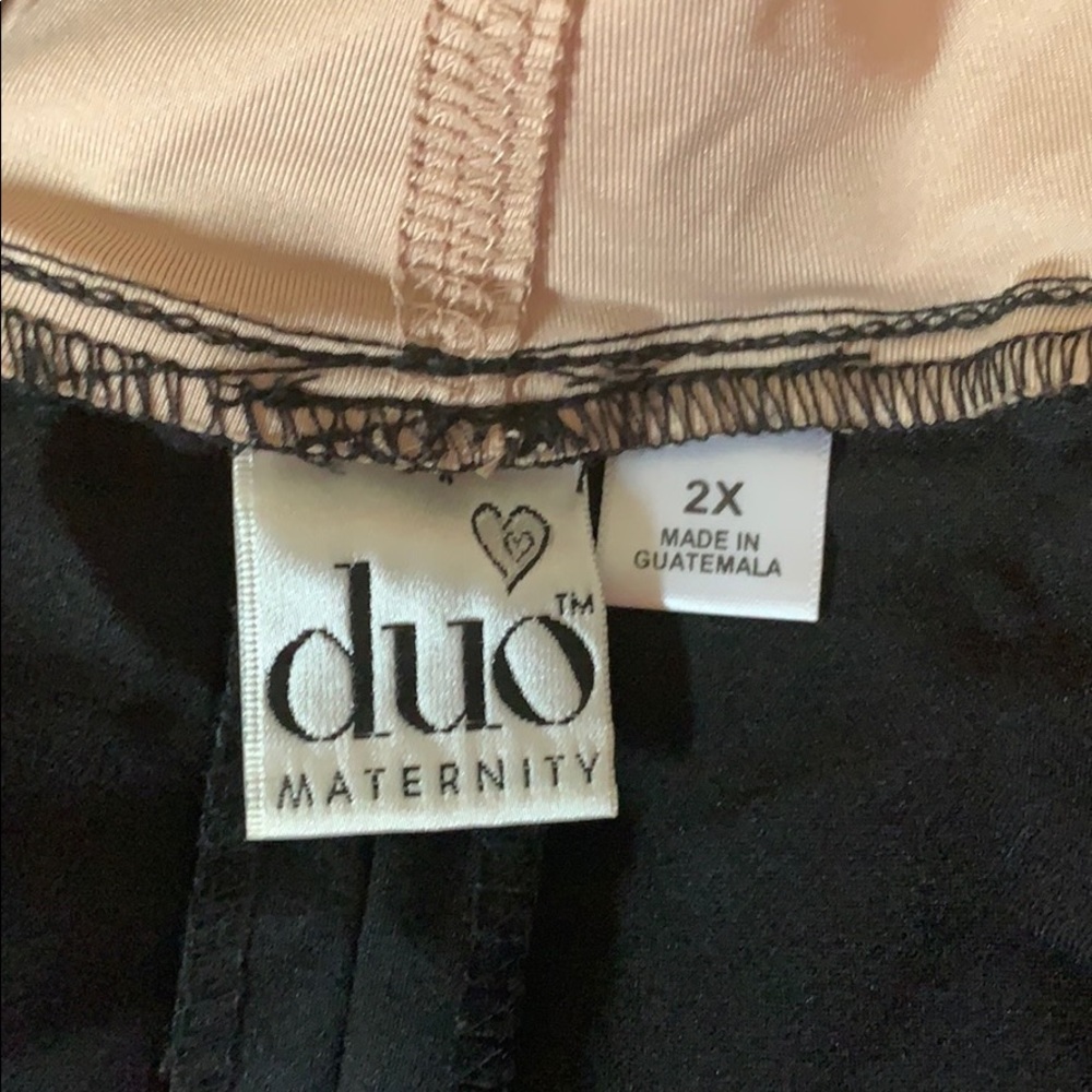 Duo Maternity Plus 2X Black Skirt